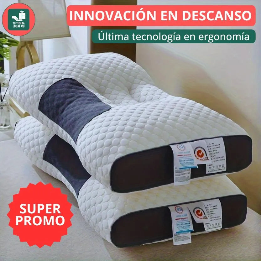 DELUXE ERGO™ Almohada Ortopédica 3d Con Alineación Cervical Perfecta