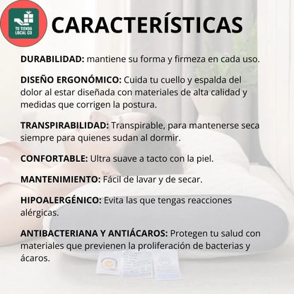 DELUXE ERGO™ Almohada Ortopédica 3d Con Alineación Cervical Perfecta