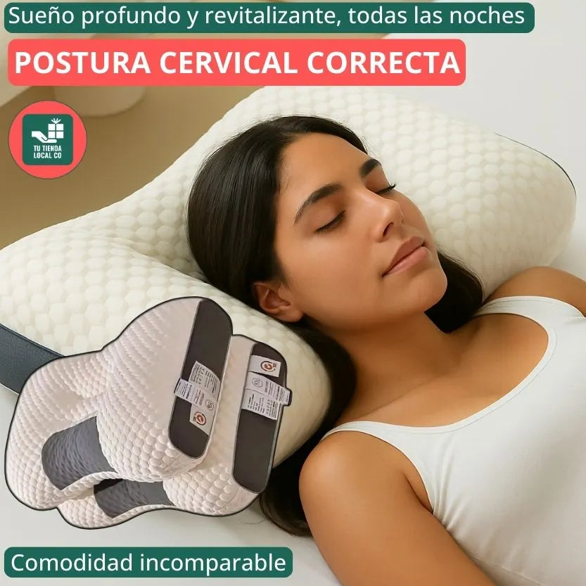 DELUXE ERGO™ Almohada Ortopédica 3d Con Alineación Cervical Perfecta