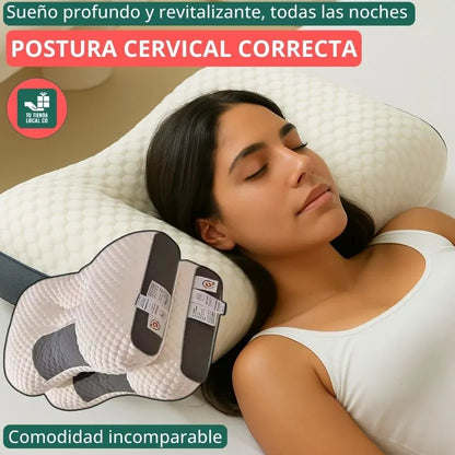 DELUXE ERGO™ Almohada Ortopédica 3d Con Alineación Cervical Perfecta