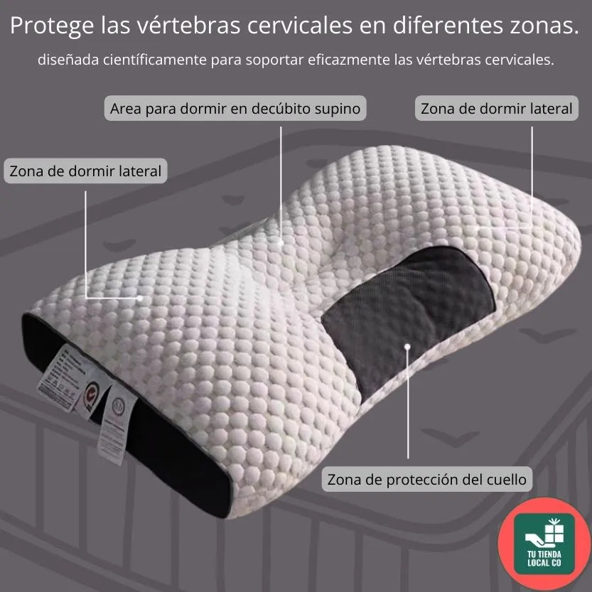DELUXE ERGO™ Almohada Ortopédica 3d Con Alineación Cervical Perfecta