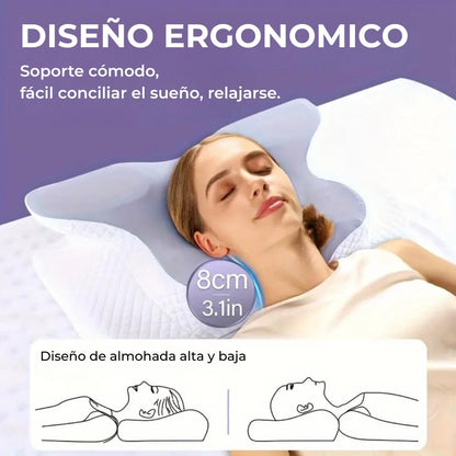 Lumen Vita™ Almohada Ergonomica con Funda Lavable