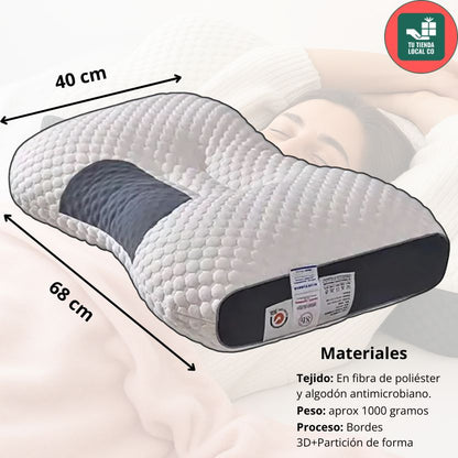 DELUXE ERGO™ Almohada Ortopédica 3d Con Alineación Cervical Perfecta